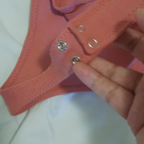 Calvin Klein Women's Pink Bodysuit Top - Picture 4 of 4